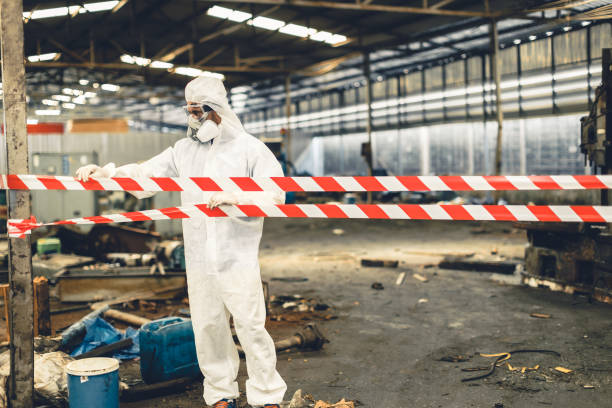 Professional Crime Scene Cleanup technician working in Waterboro, ME